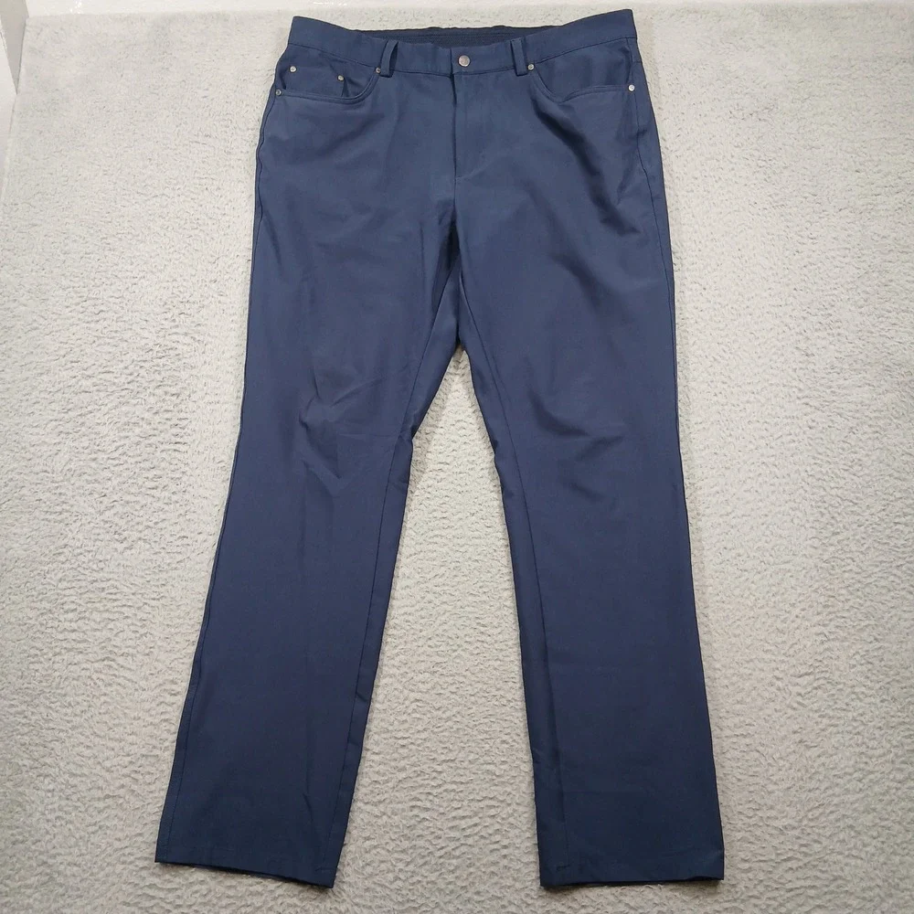 Greg Norman Men's Golf Pants 36x32‎ Navy Stretch Performance